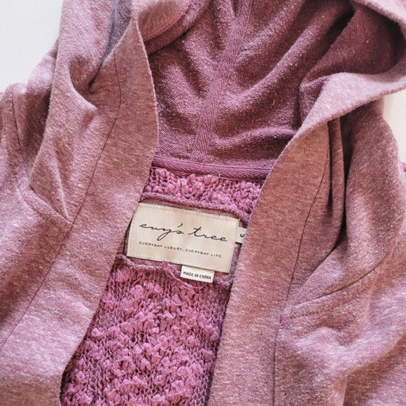 Evy's tree hooded cardigan with texture details - Picture 4 of 5